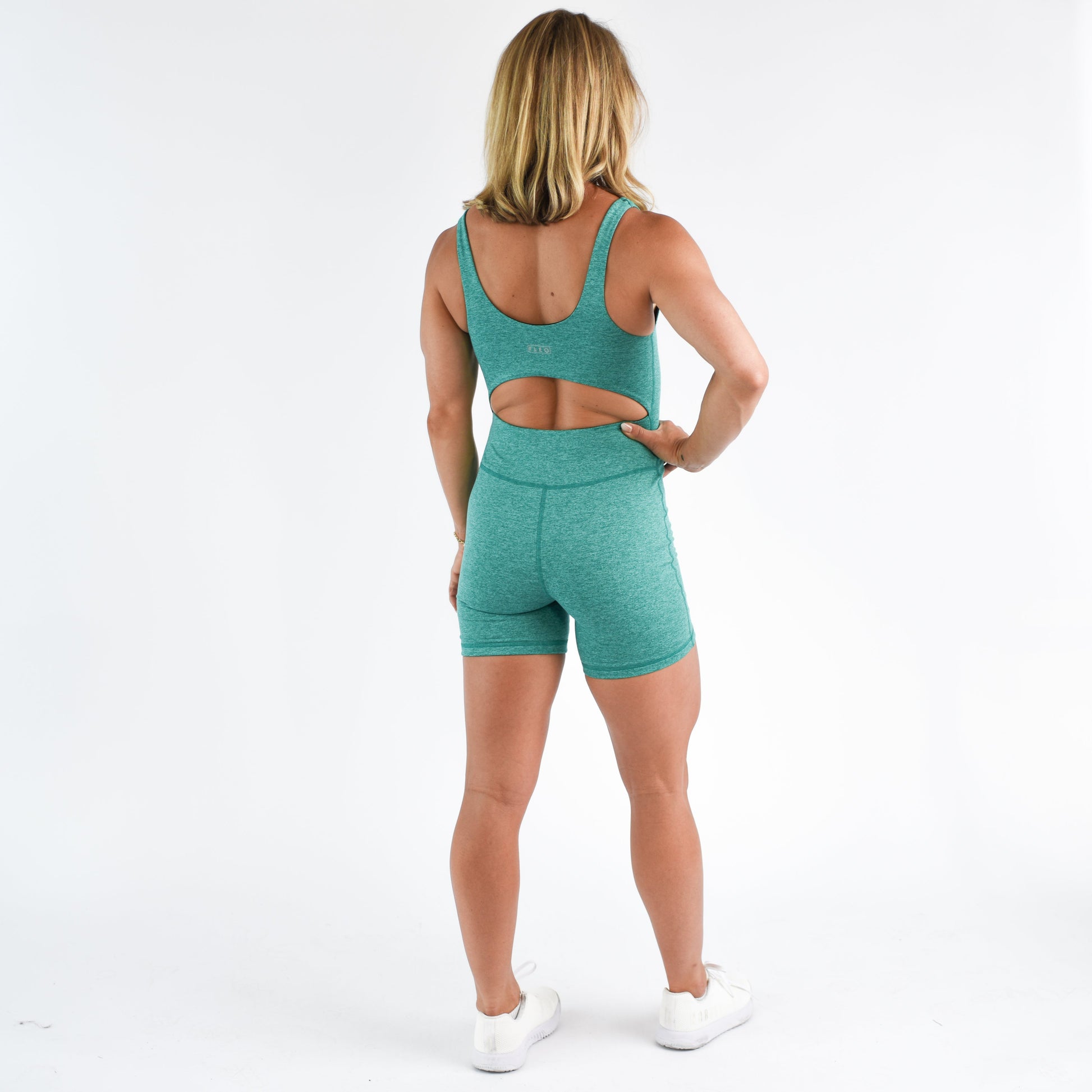 FLEO - Open Back Bodysuit - Bodysuit - heather-emerald-5