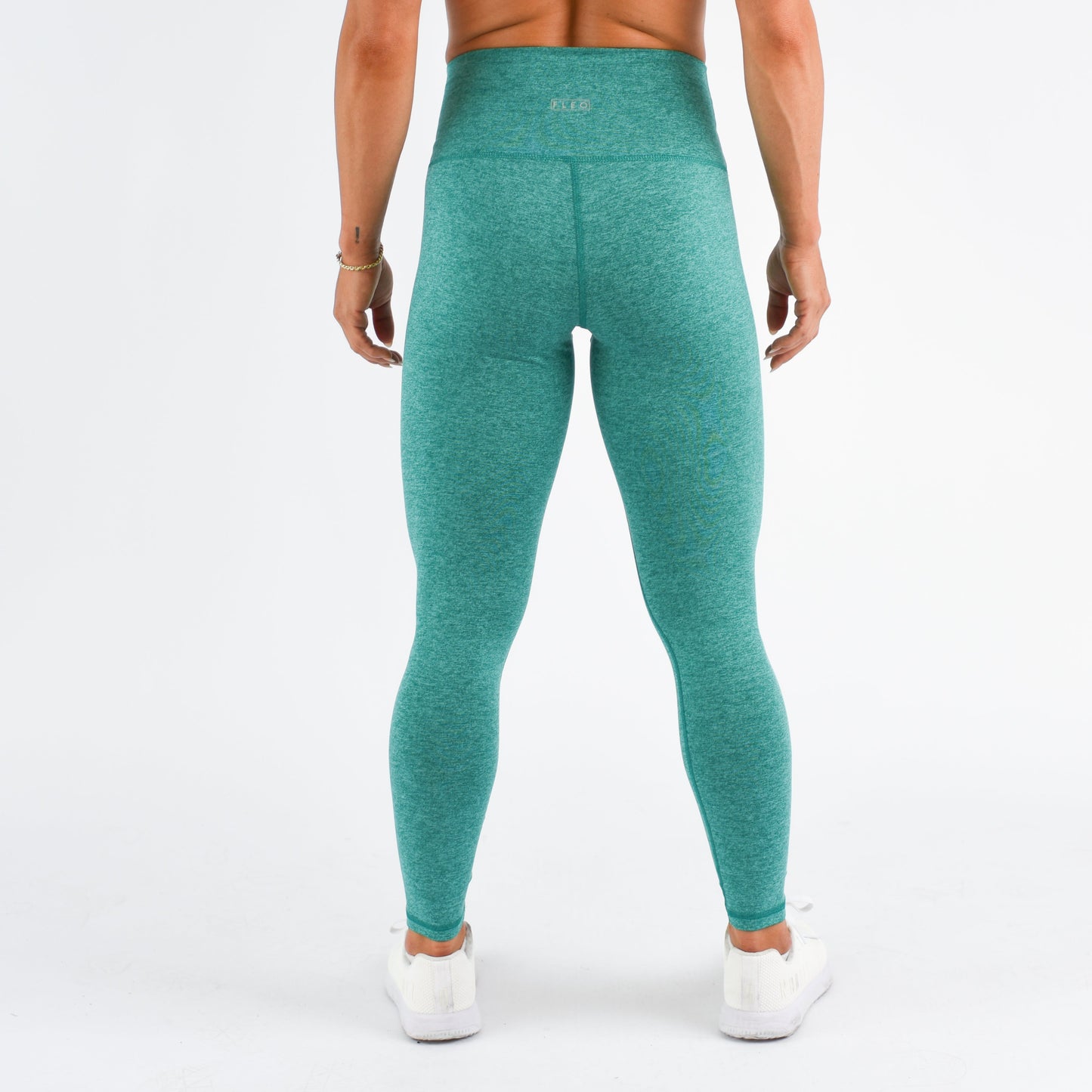 FLEO - Super High Legging - Higher Rise - Leggings - heather-emerald-5_1009ee6e-7fc0-49d1-9ca7-9f33925449e6
