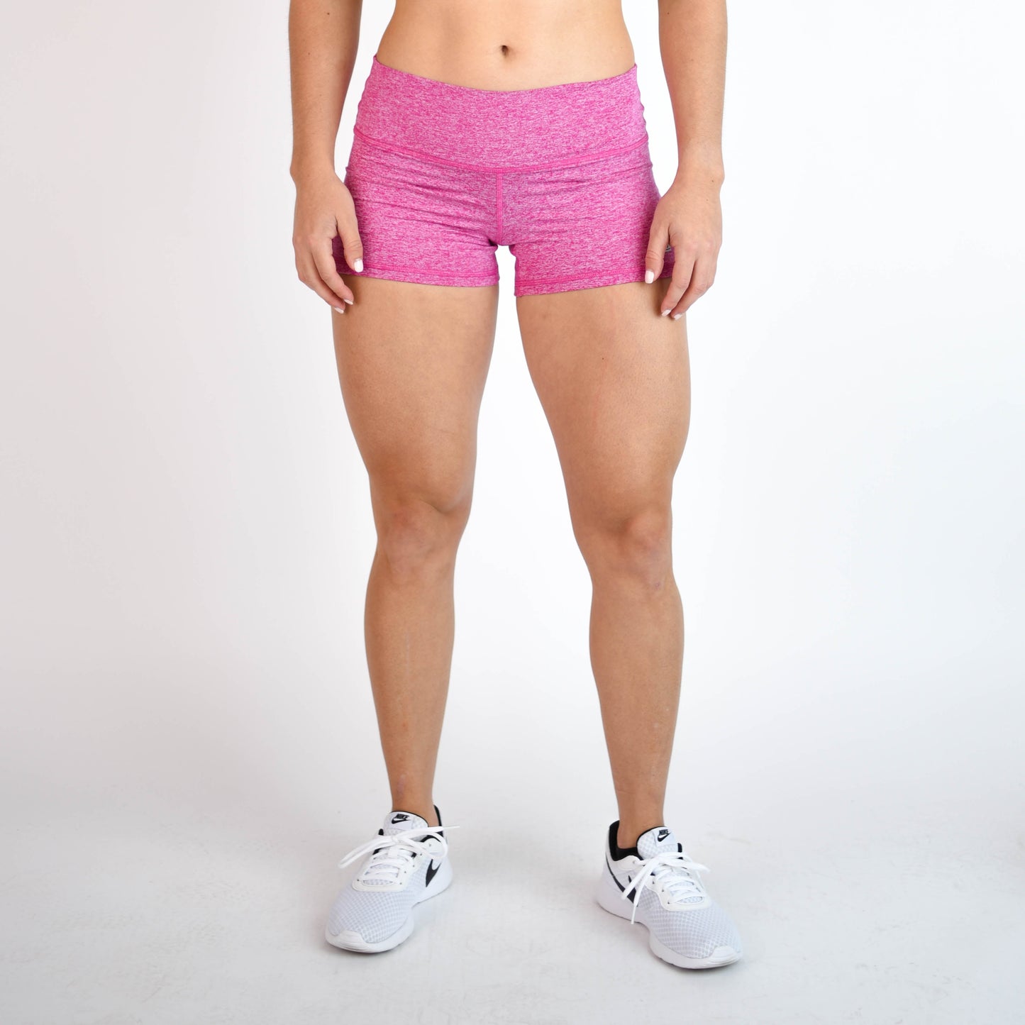 FLEO - Apex Contour Short 3.25" - Mid Rise - Shorts - heather-fush-1