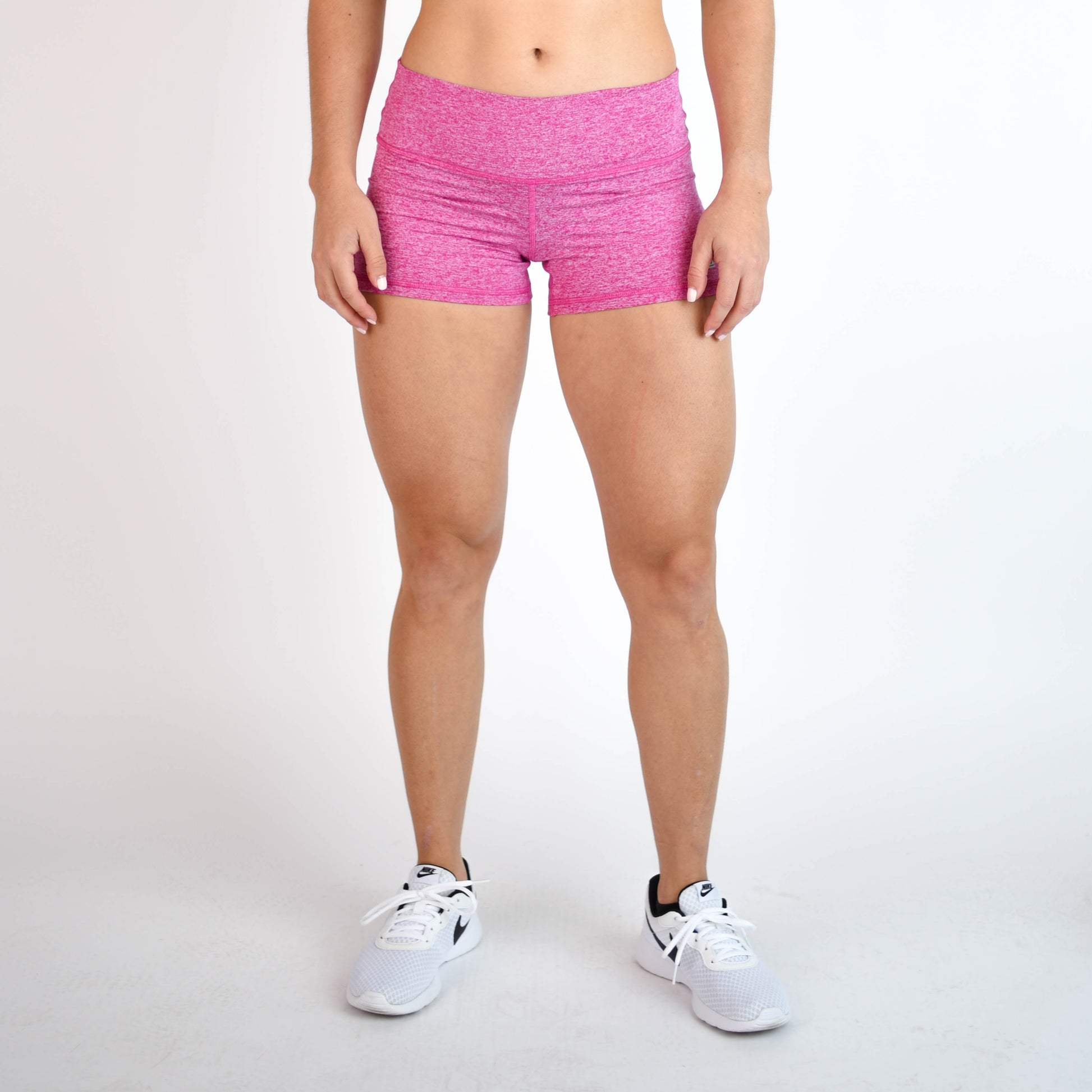 FLEO - Apex Contour Short 3.25" - Mid Rise - Shorts - heather-fush-1