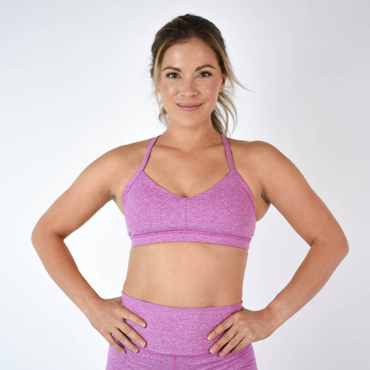 FLEO - Reinette Sports Bra - Medium Support - Sports Bra - heather-orchid-reinette-7