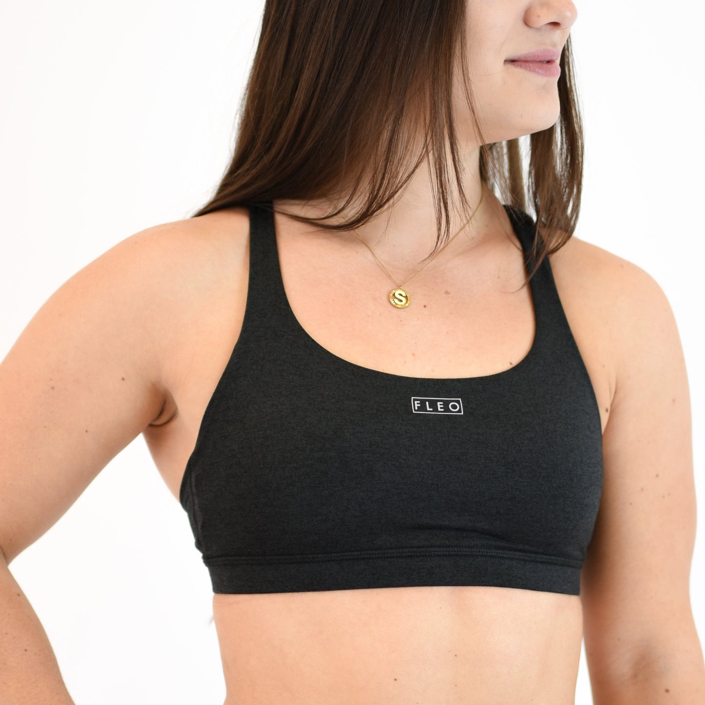 FLEO - Isla Sports Bra - Medium Support - Sports Bra - heatherblack-3_aeb9b115-b41f-42e6-bdbe-73bc4eb5adc1