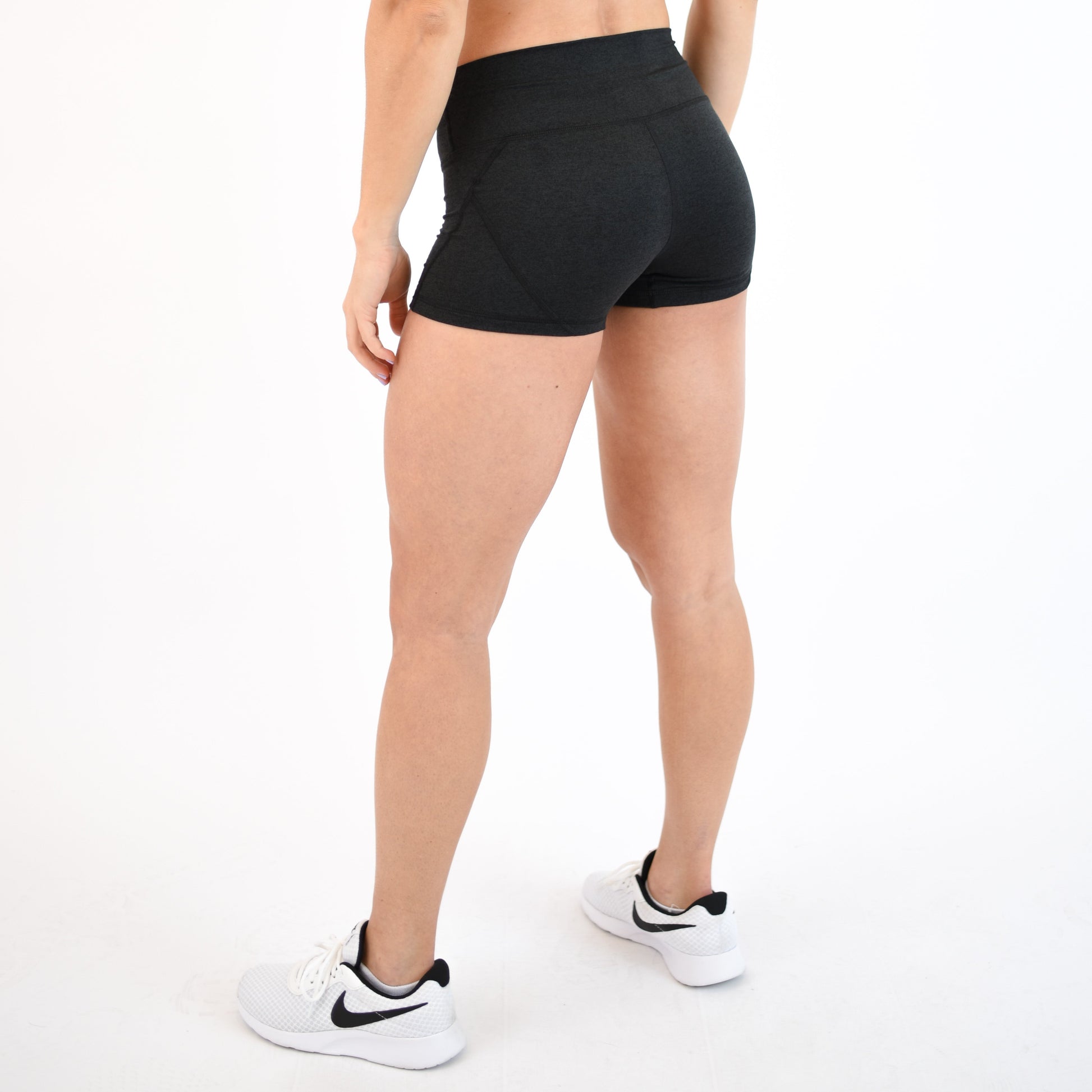 FLEO - Apex Contour Short 3.25" - Mid Rise - Shorts - heatherblack-4_e6cf91b1-4e0a-403b-996a-4659d4882a67