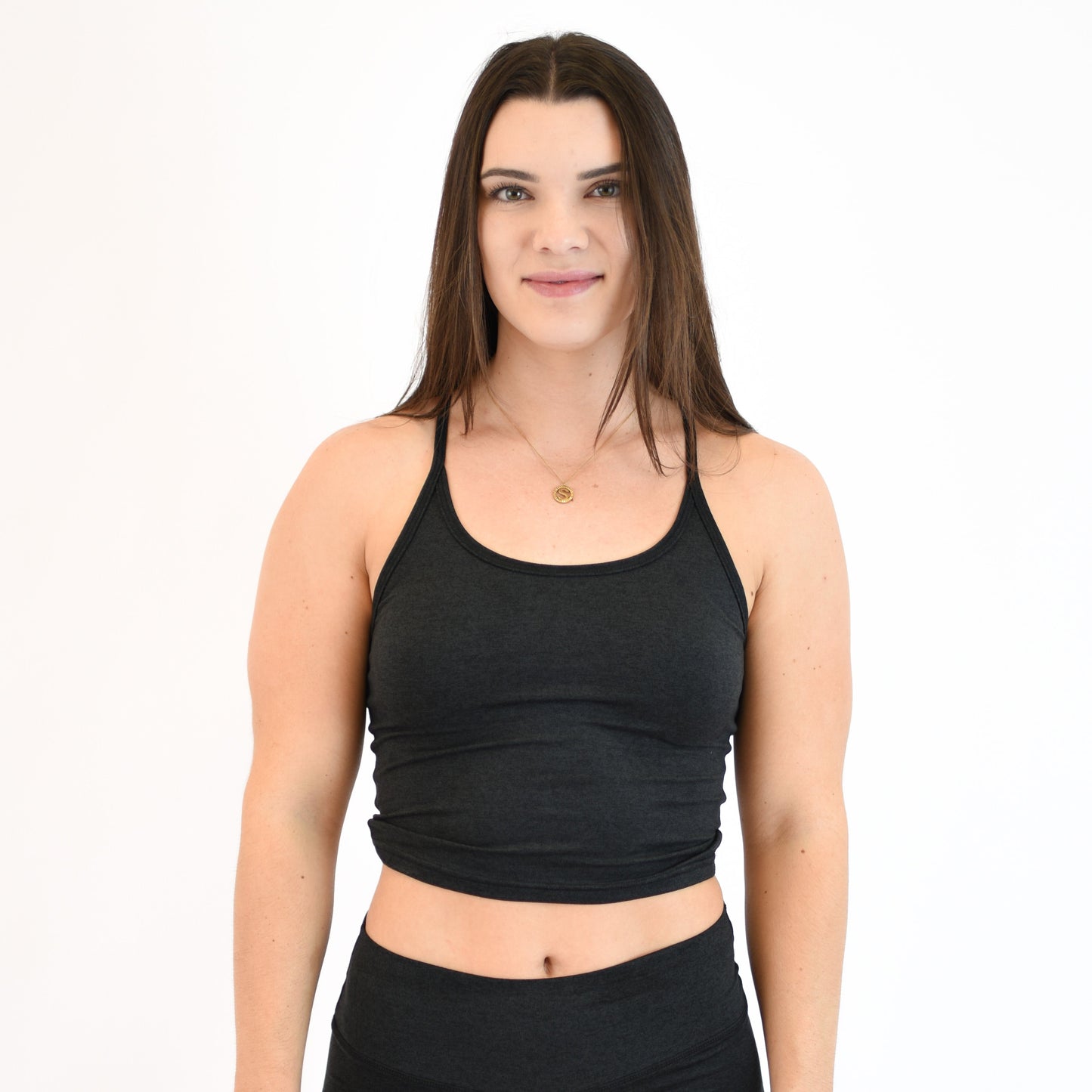 FLEO - Switch Up Crop Tank - Fitted - Tank - heatherblack_3a8a8479-7771-40c1-bc0f-5128779be058