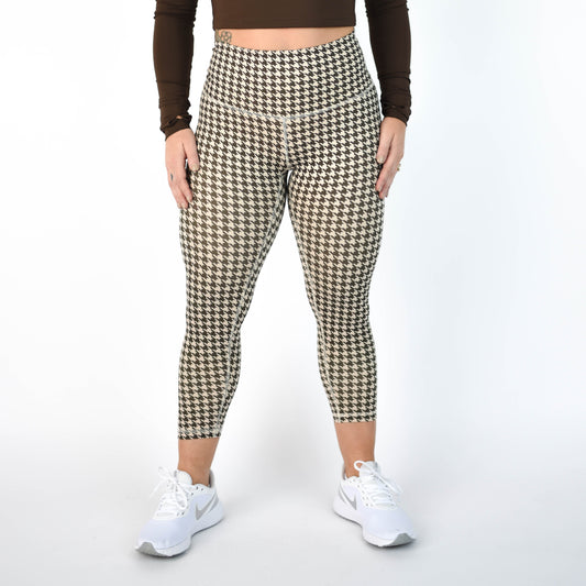 FLEO - El Toro Leggings 21" - High Rise - Leggings - houndstooth-1