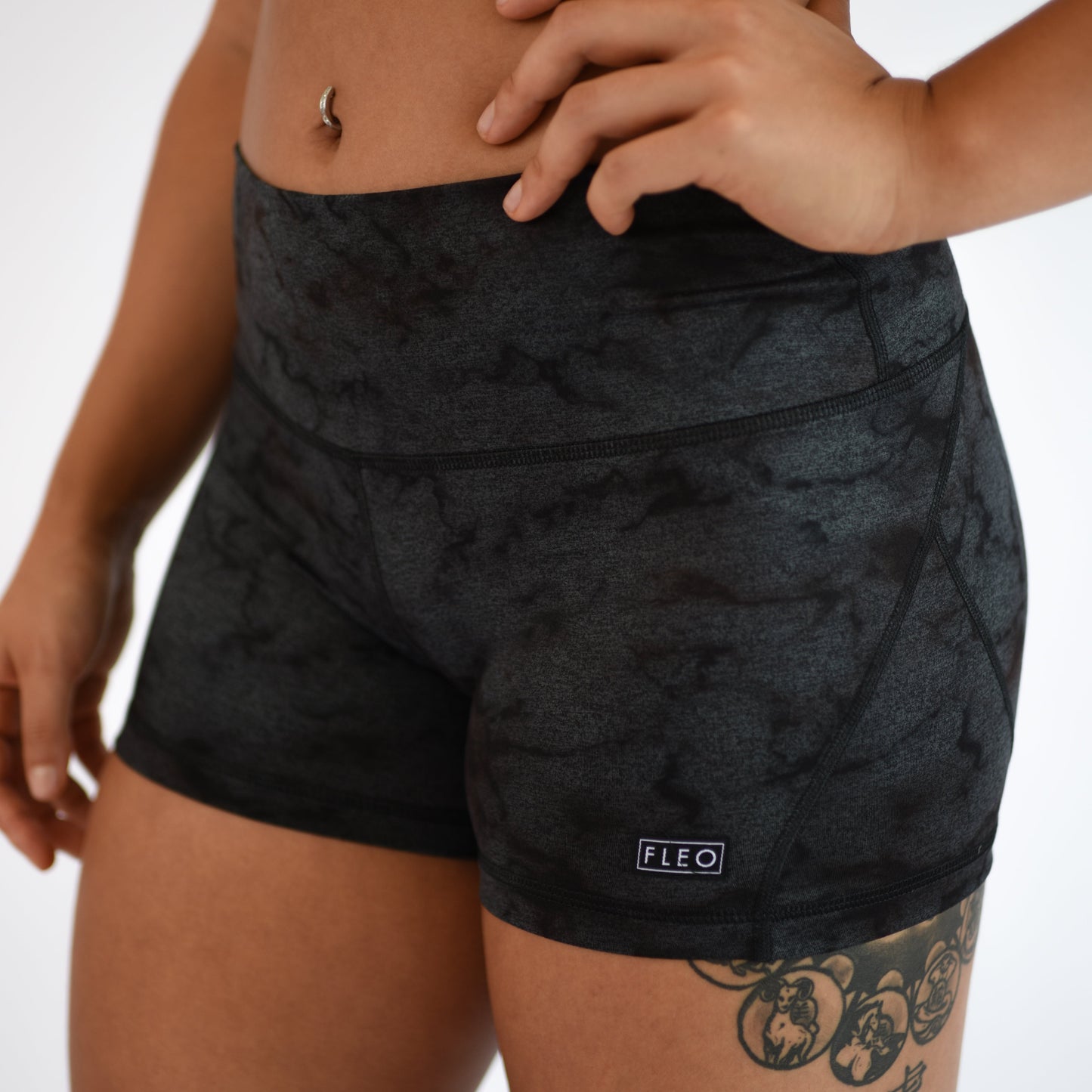 FLEO - Apex Contour Short 3.25" - Mid Rise - Shorts - marble-glow-3