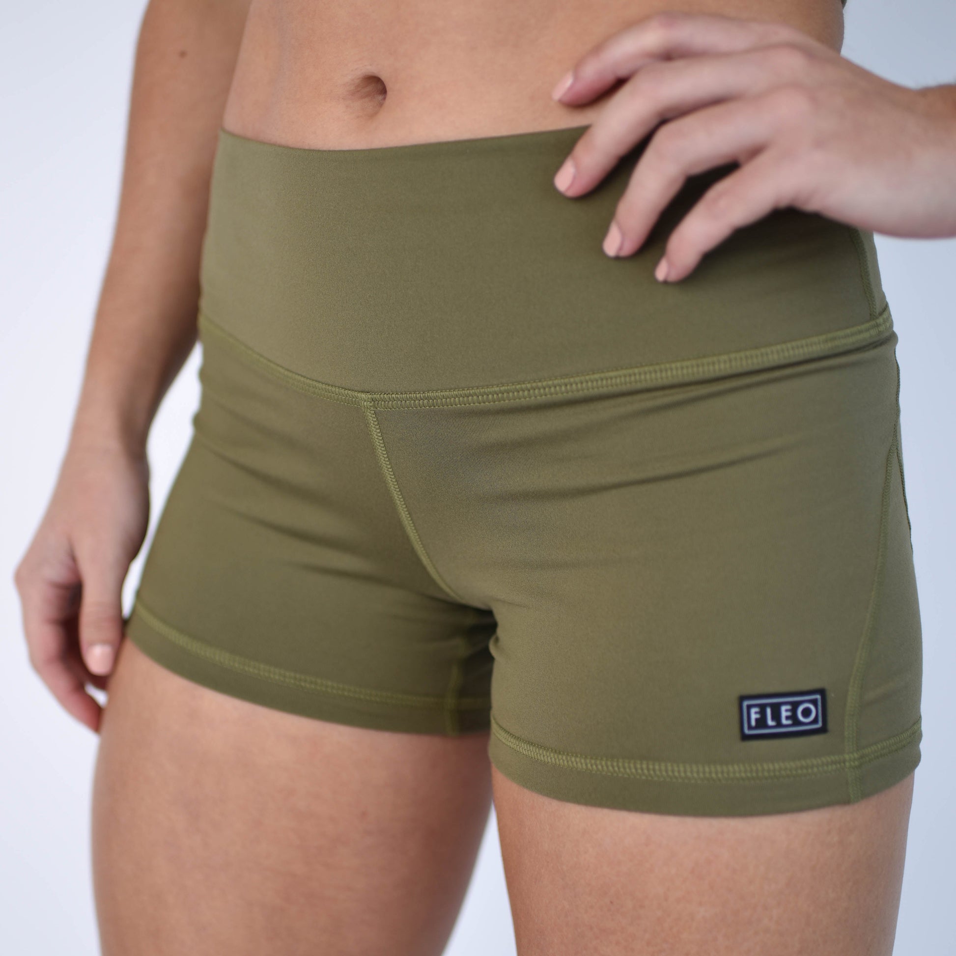 FLEO - Apex Contour Short 3.25" - Mid Rise - Shorts - martiniOlive-3