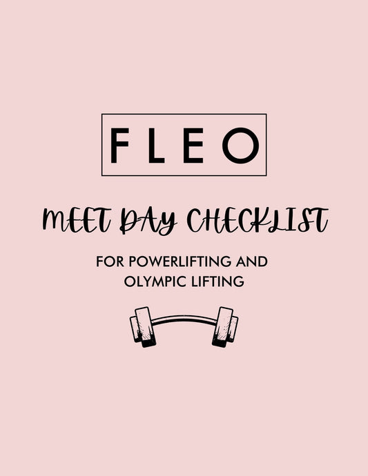 FLEO - A Checklist to Crush Your Next Meet - Digital - meetdaychecklist