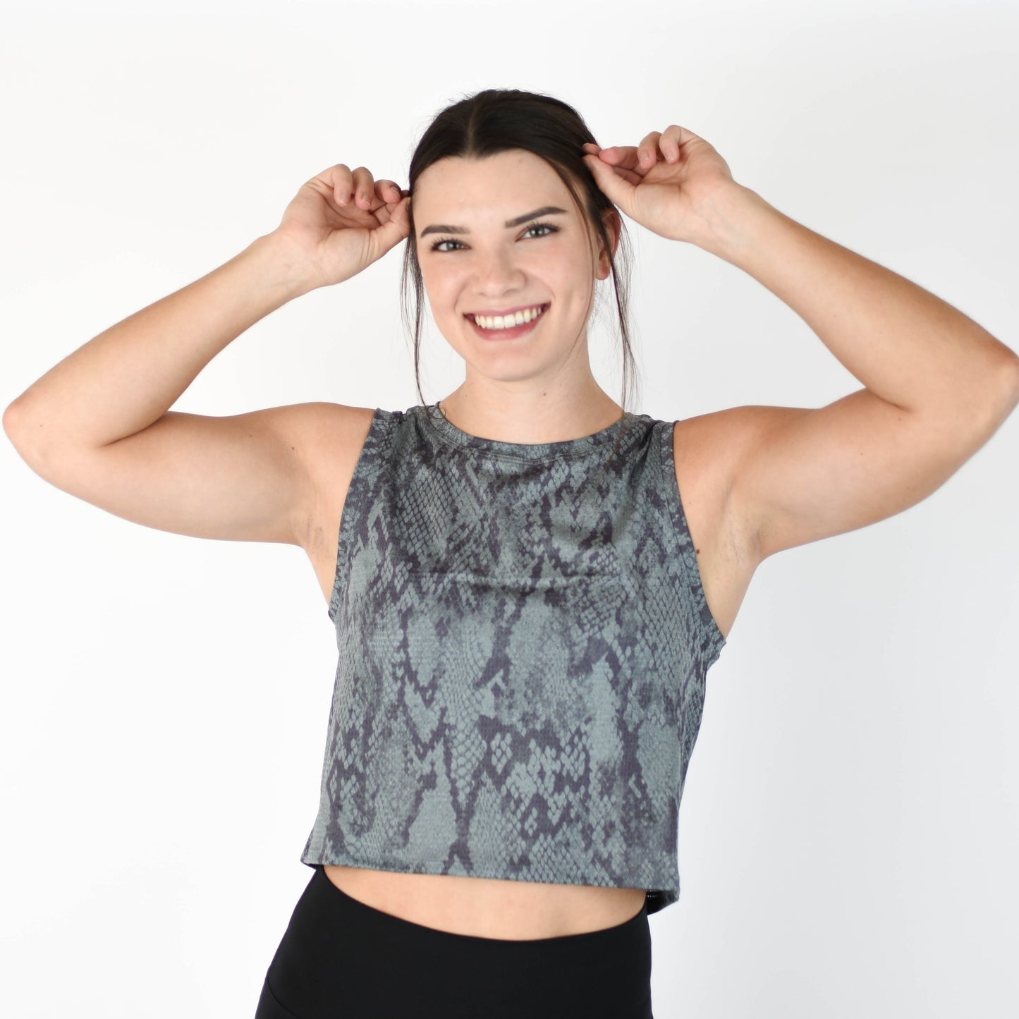 FLEO - Dylan Muscle Crop - Moonlit Python - Sale - moonlit-python-1