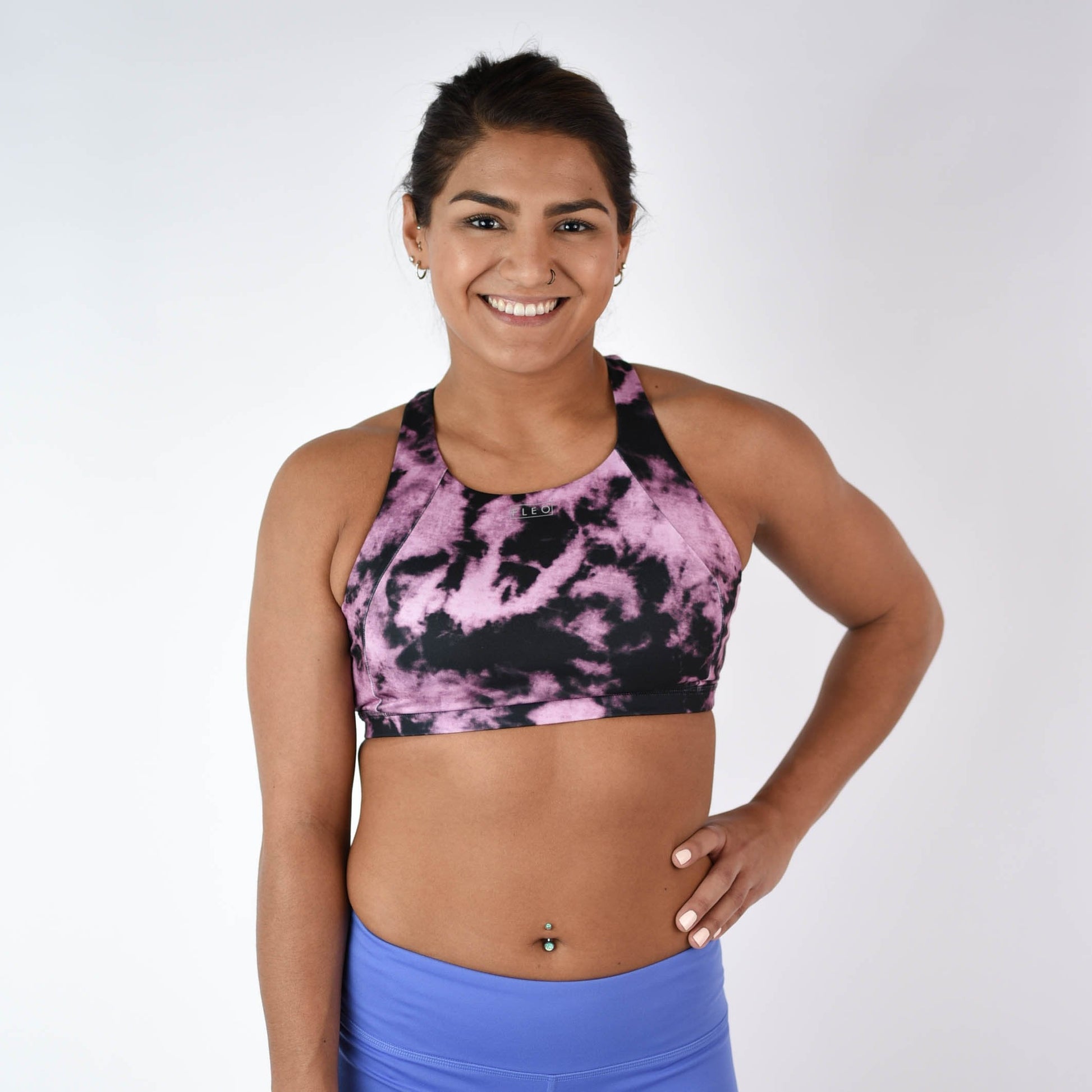 FLEO - Jourdaine Sports Bra - Medium Support - Sports Bra - mystic-tie-dye-3_5f86b763-2d84-4a12-b8f2-f6099b085b4e