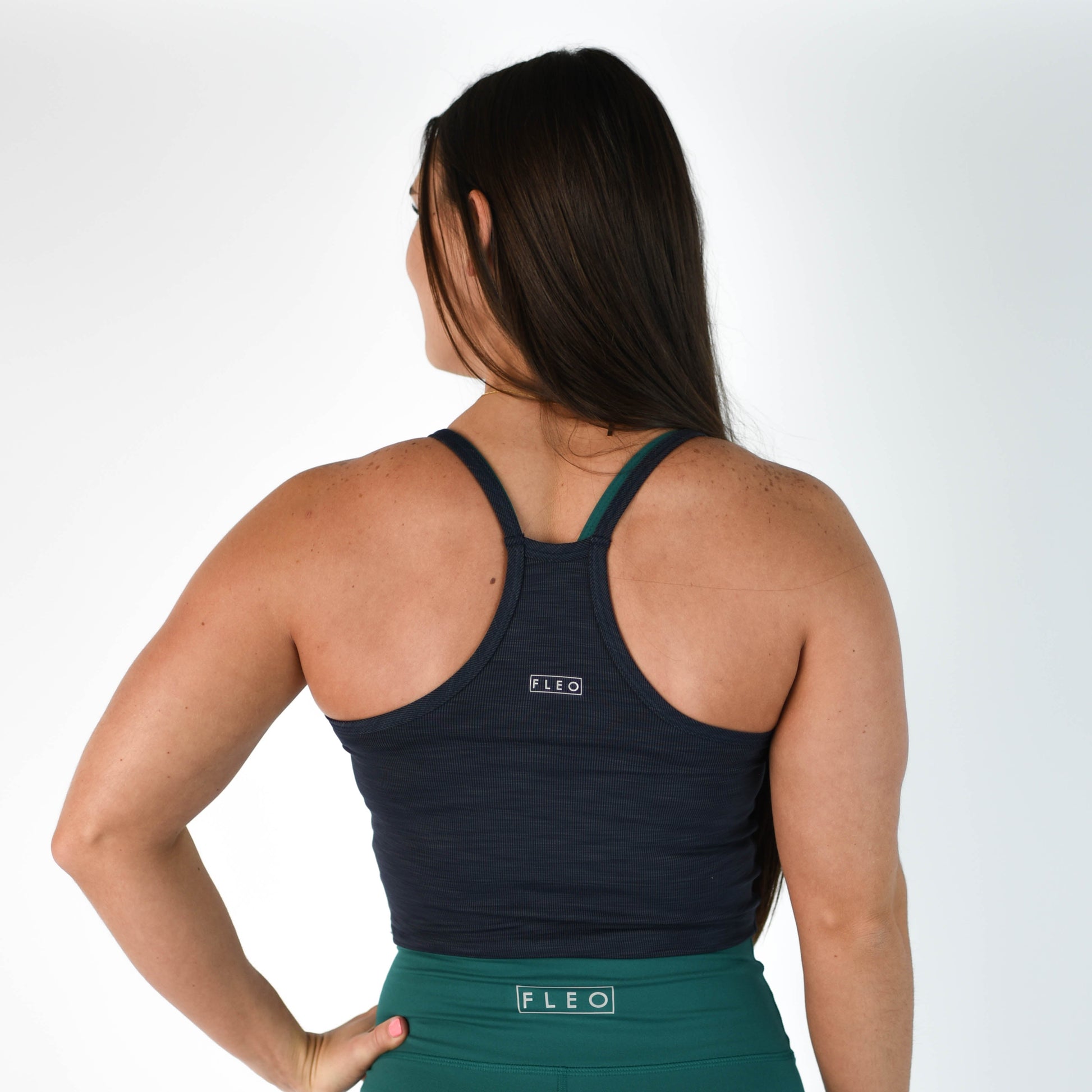FLEO - Switch Up Crop Tank- Fitted - Tank - navy-4_bf92f6fa-6d9a-474f-bfc7-ff560d968a57
