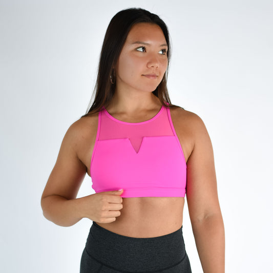 FLEO - Maeve Sports Bra - Light Support - Sports Bra - neon-pink-1_7cfd02a9-b809-452a-85ec-86d5a18303ae