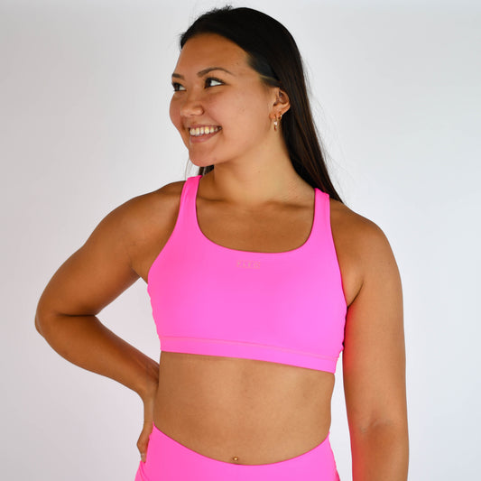 FLEO - Isla Sports Bra - Medium Support - Sports Bra - neon-pink-1_994c39da-4422-4846-aed0-c42b1ca03eca