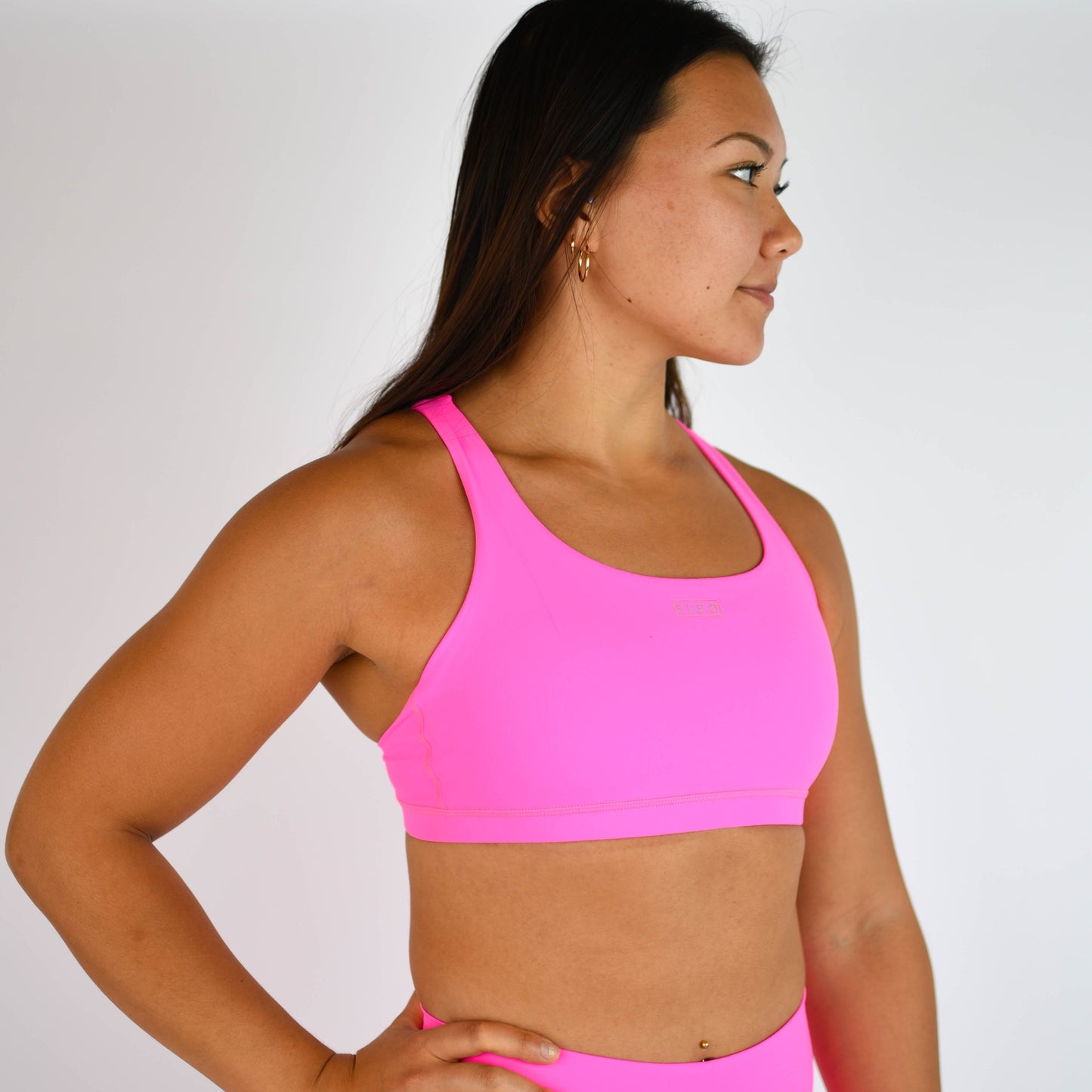 FLEO - Isla Sports Bra - Medium Support - Sports Bra - neon-pink-3_62383057-3f75-4385-9e2a-0e8e840d4f96