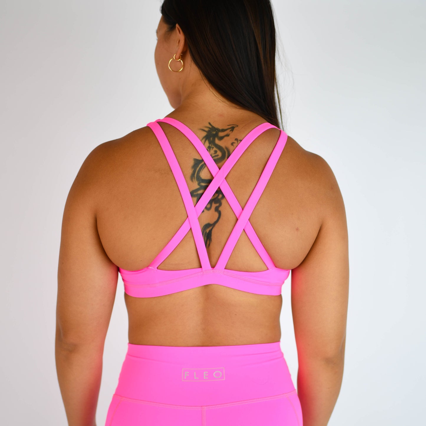 FLEO - Isla Sports Bra - Medium Support - Sports Bra - neon-pink-5_22a80c94-92e3-474a-8be1-217da70112eb