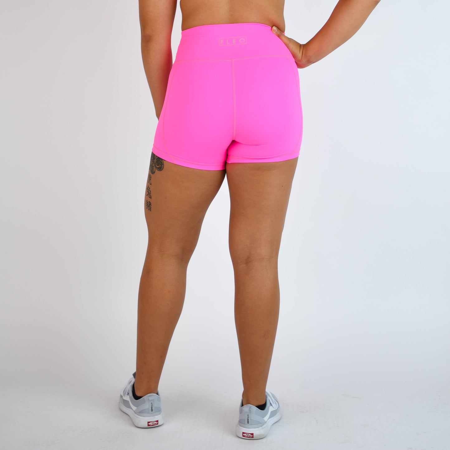 FLEO - Neon Pink True High Contour - Shorts - neon-pink-6_98d14210-ee41-43ba-b084-b75d0174d776