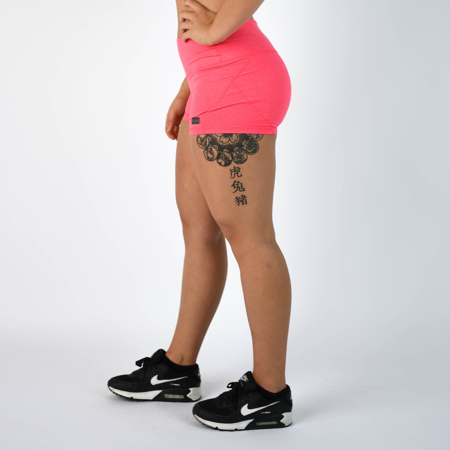 FLEO - Apex Contour Short 3.25" - Mid Rise - Shorts - neonred-4