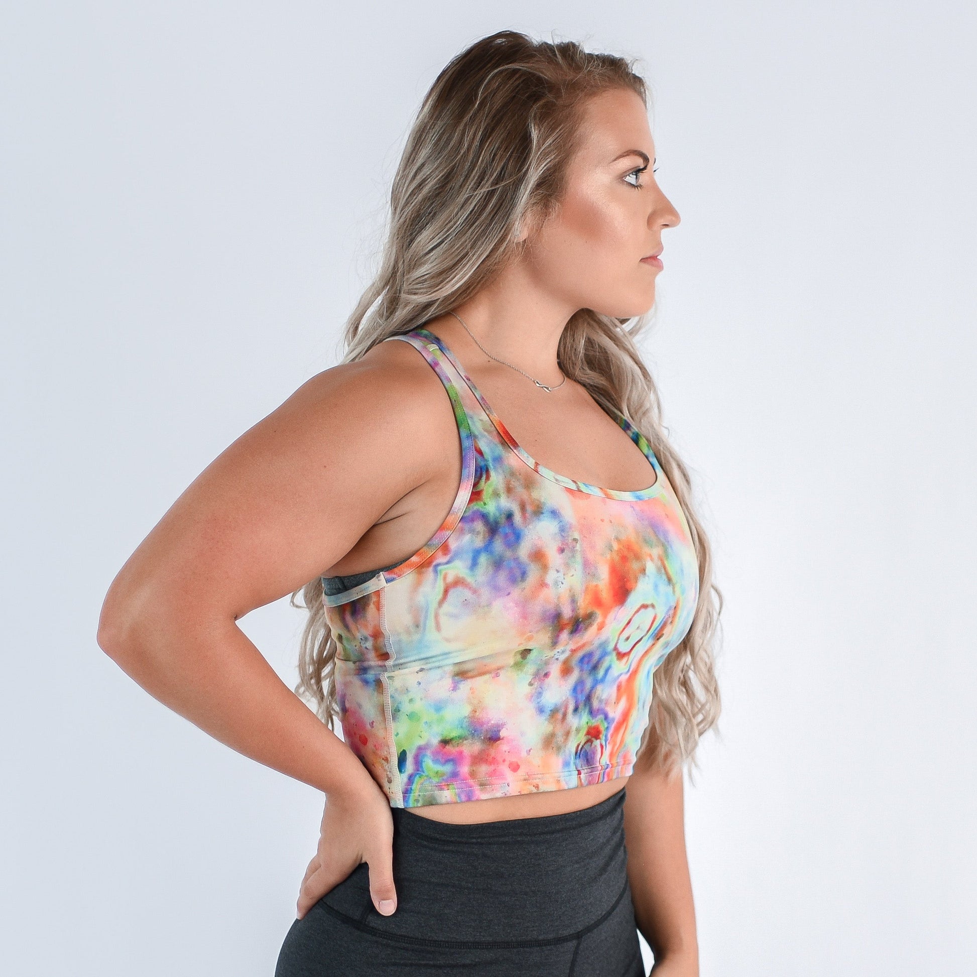 FLEO - Racerback Crop Tank - Fitted - Tank - newagerbtank3