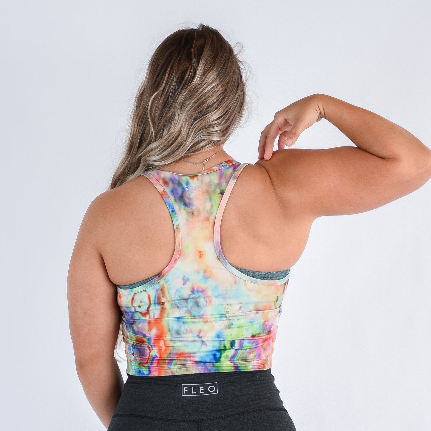 FLEO - Racerback Crop Tank - Fitted - Tank - newagerbtank4