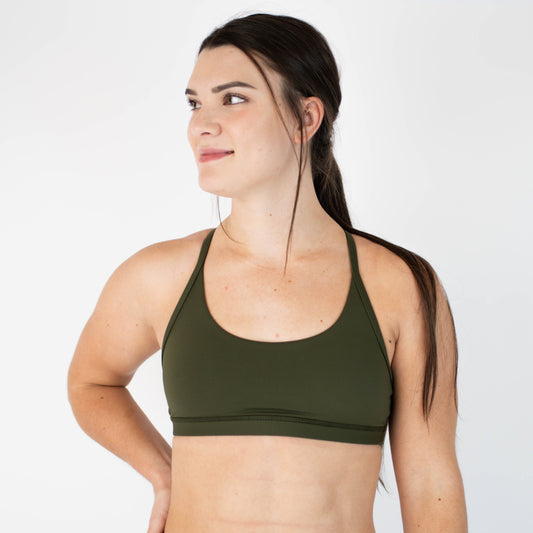 FLEO - Cami Sports Bra - Light Support - Sports Bra - olive-1_dd9926f0-dbd8-4797-a4ff-024aa3472341