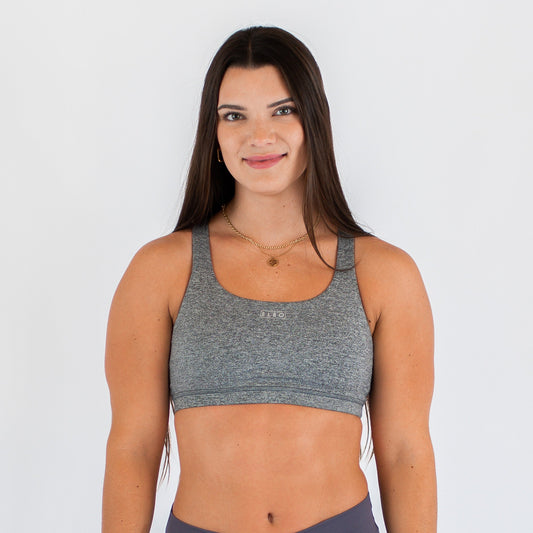 FLEO - Isla Sports Bra - Medium Support - Sports Bra - peat_white_isla-1