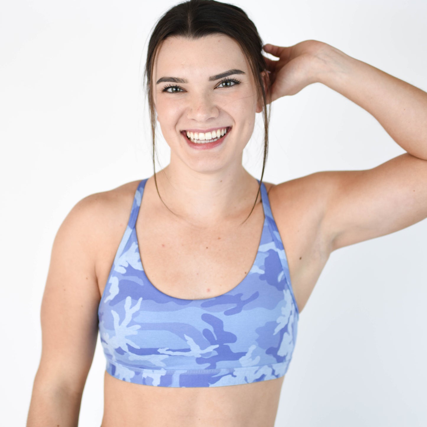 FLEO - Cami Sports Bra - Light Support - Sports Bra - peri-camo-2_998eb96c-f67b-4e95-946e-01d3325dd1d5