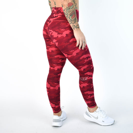 FLEO - El Toro Leggings 25" - High Rise - Leggings - pink-camo-4