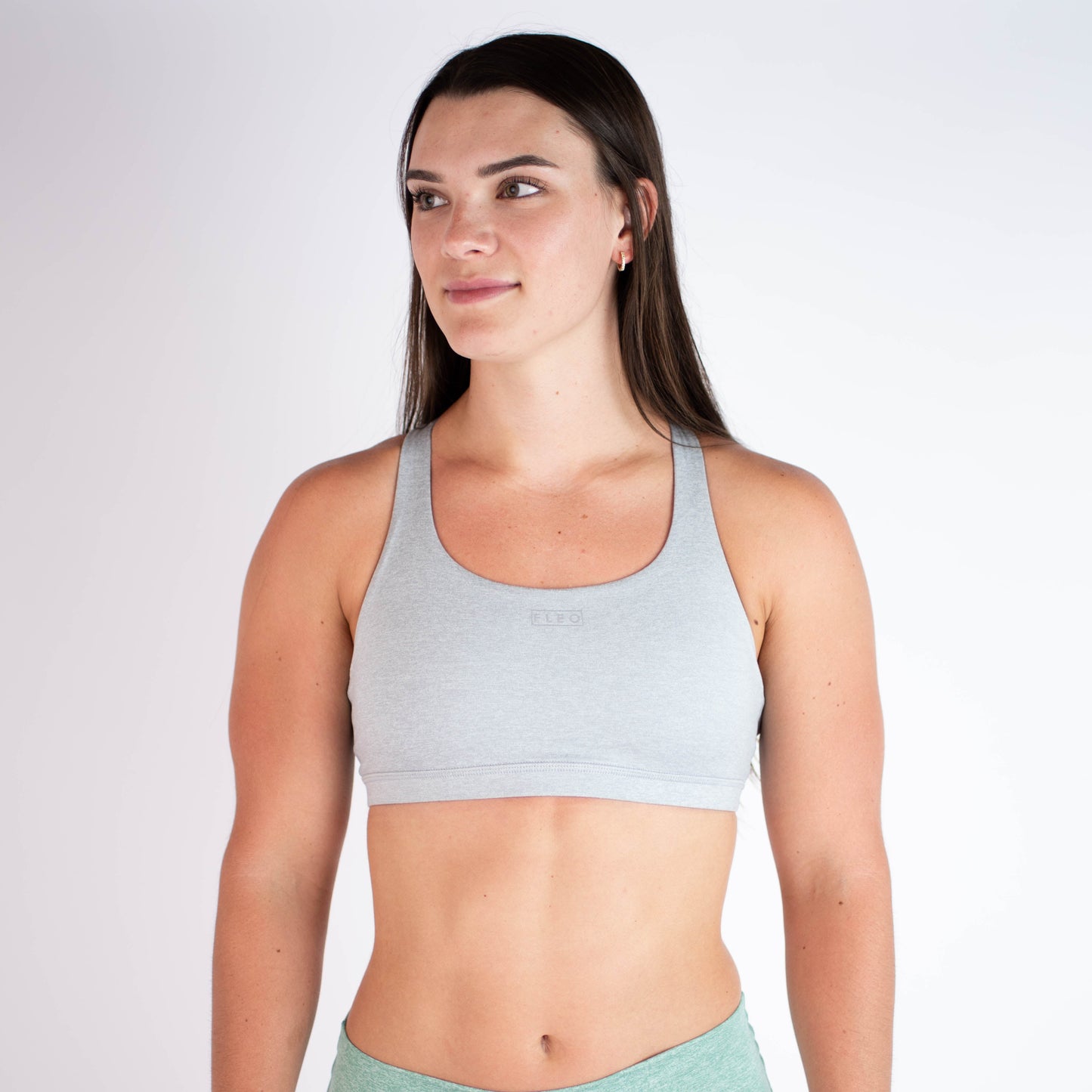 FLEO - Isla Sports Bra - Medium Support - Sports Bra - sleet-1_104c6d6e-ab1e-42a0-8f74-1967138df751