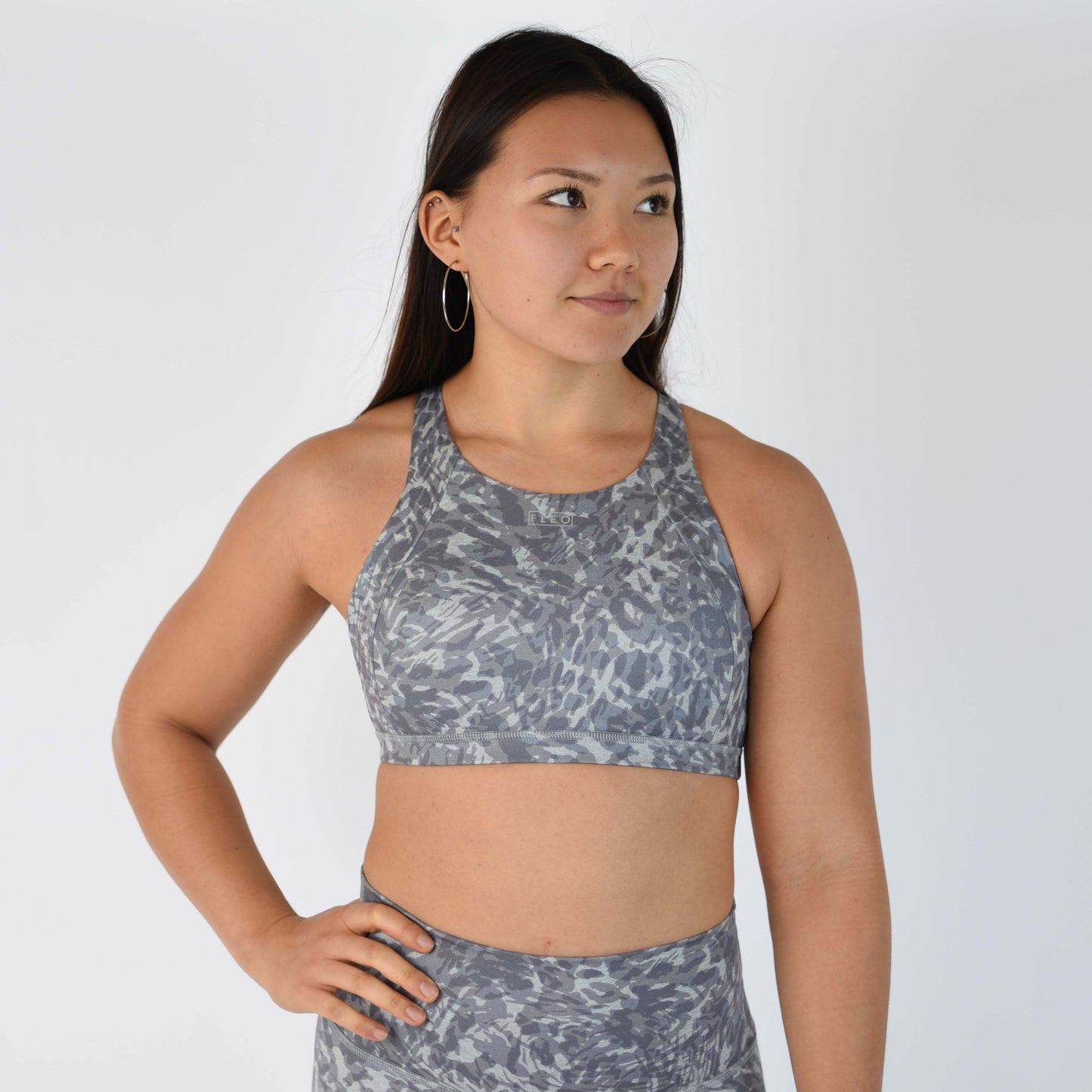 FLEO - Jourdaine Sports Bra - Medium Support - Sports Bra - sleet-haze-1_7add2511-4495-42e3-a5c1-059b89dc1c59