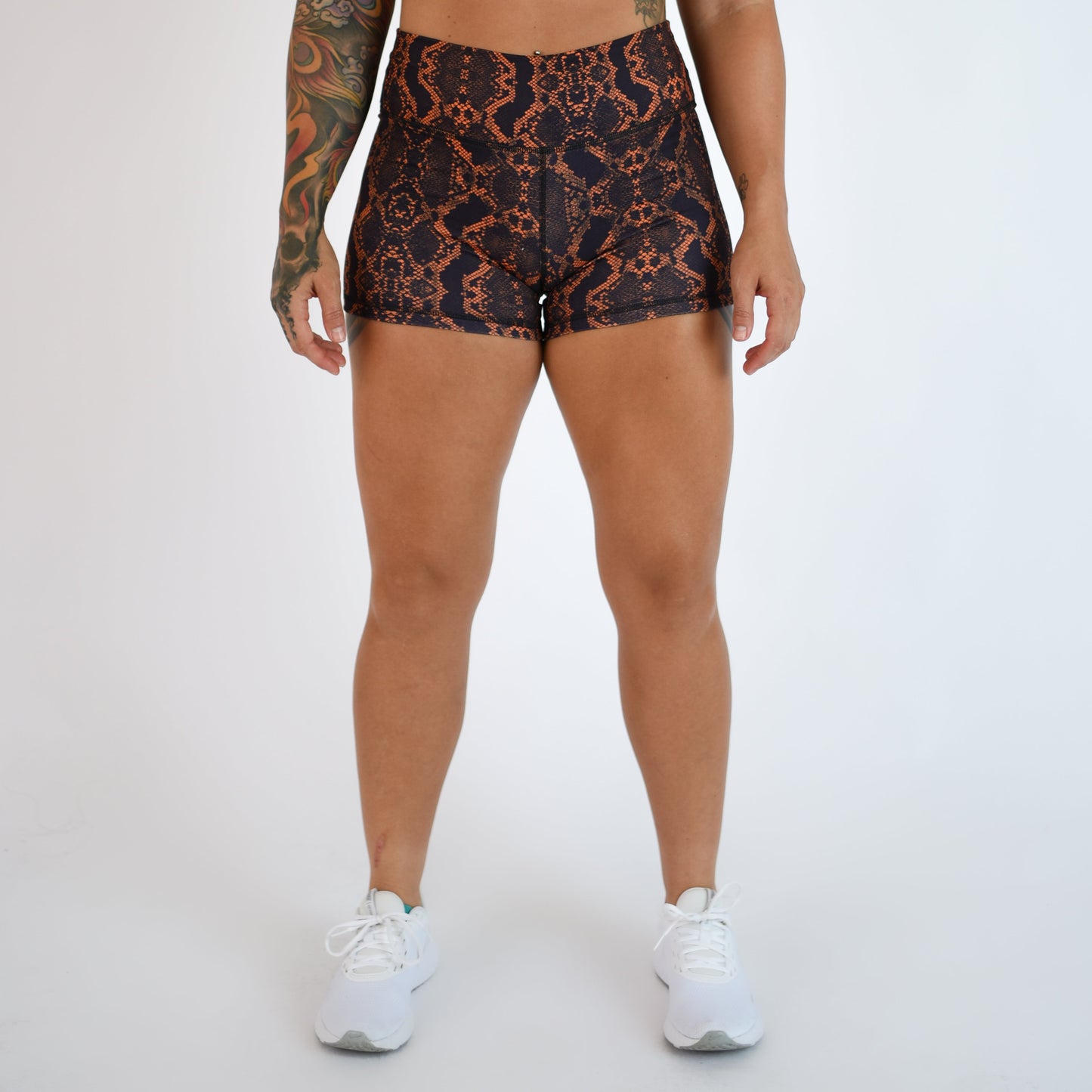 FLEO - Power Mid High Short 3.75" - Mid High Rise - Shorts - snakeskin-1_1fa5419e-75b5-460c-a208-1f3b2102bf8b