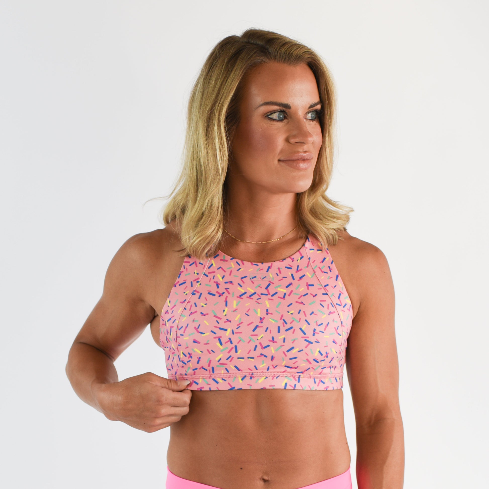 FLEO - Jourdaine Sports Bra - Medium Support - Sports Bra - sprinkles-2_87ac2e37-6b0e-4b02-a046-33e03181e507