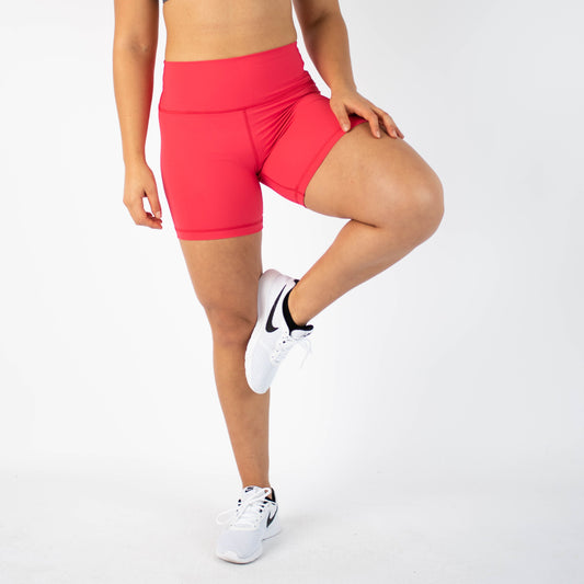 FLEO - Biker Short 6" - High Rise - Shorts - teaberry-1_89b057be-12dc-4dcb-9c05-5ca0045f3a01