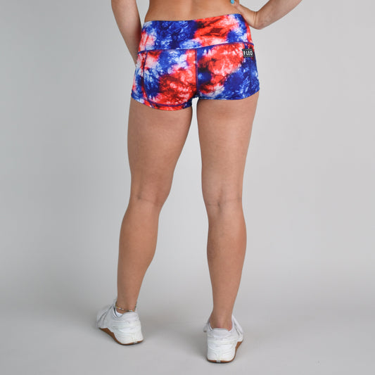 FLEO - USA Tie Dye Low Rise Contour - Shorts - usaTD-6