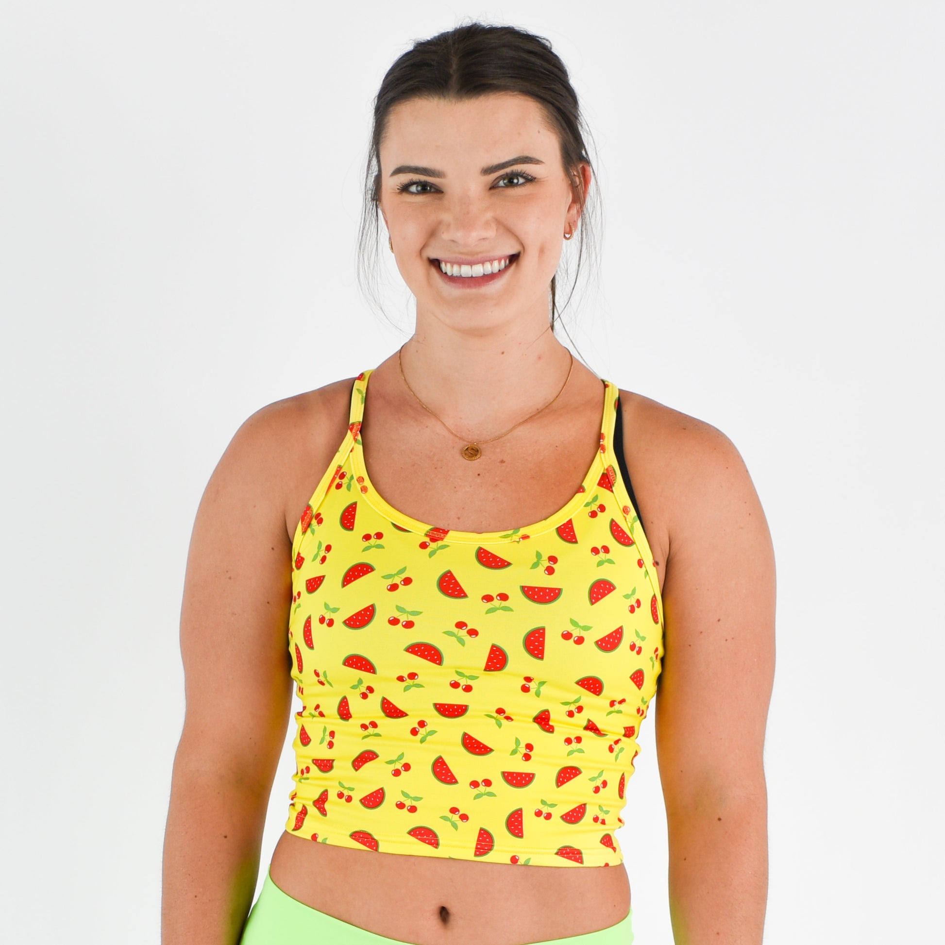 FLEO - Switch Up Crop Tank - Fitted - Tank - watermelon-1