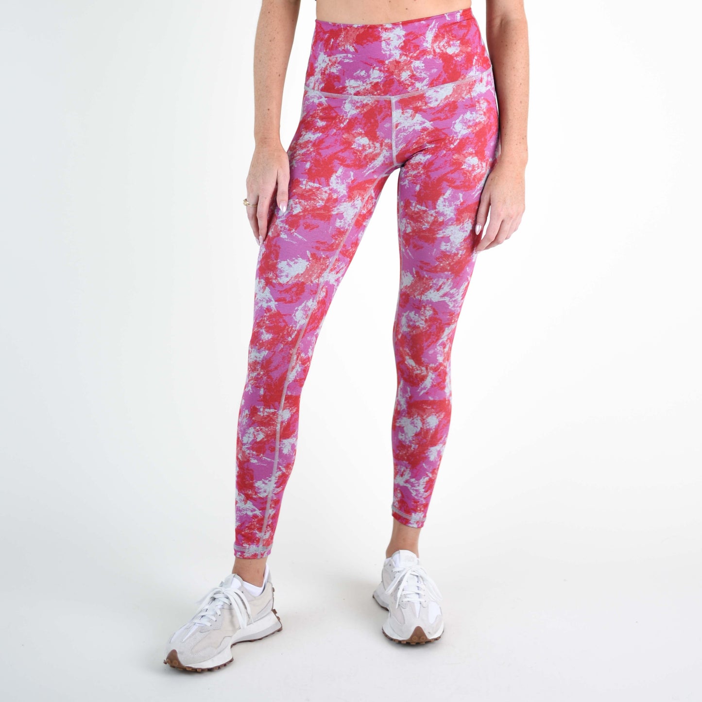 FLEO - El Toro Leggings 25" - High Rise - Leggings - watermelon-wave-bailey-1
