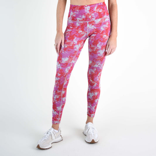 FLEO - El Toro Leggings 25" - High Rise - Leggings - watermelon-wave-bailey-1