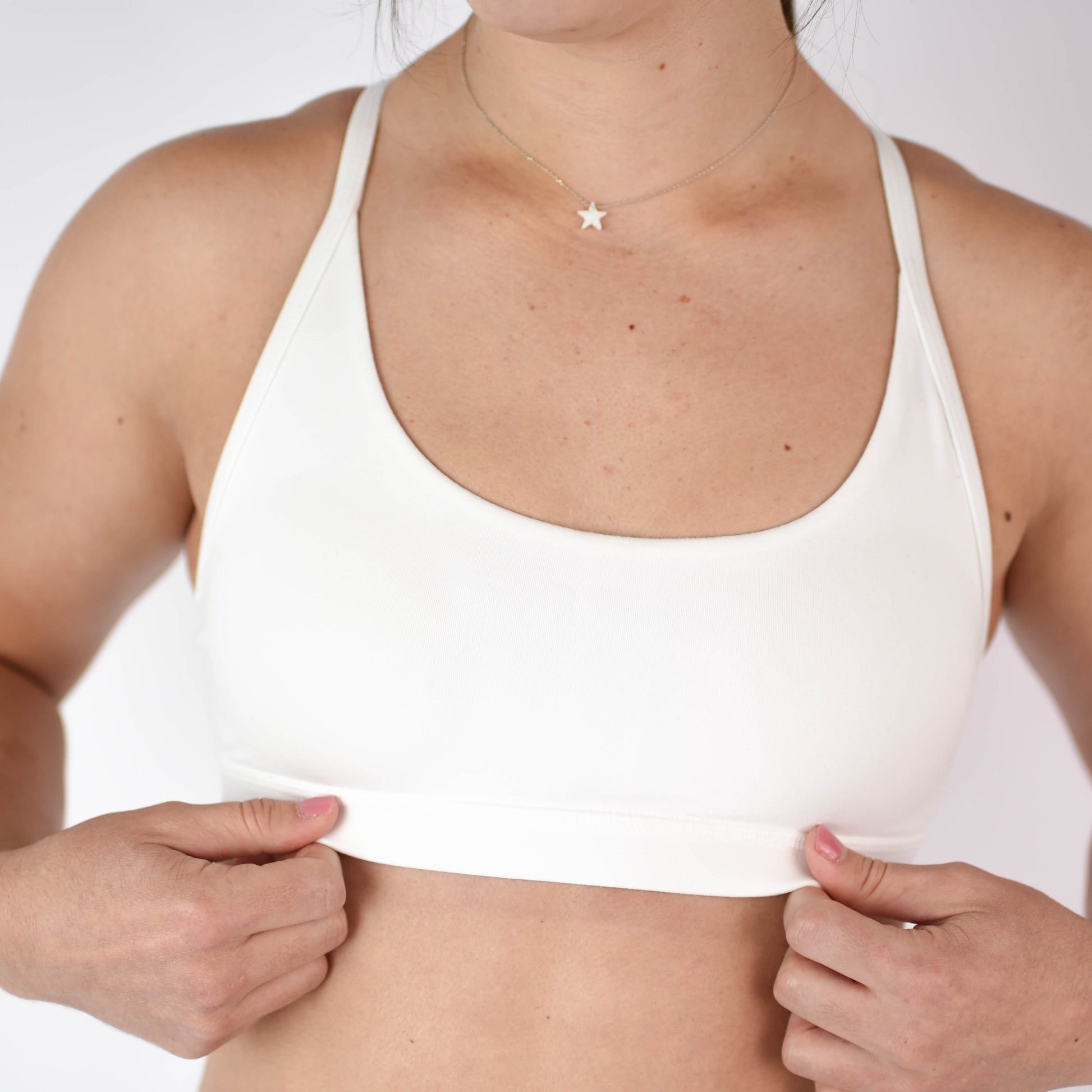 FLEO - Cami Sports Bra - Light Support - Sports Bra - white-cami-3