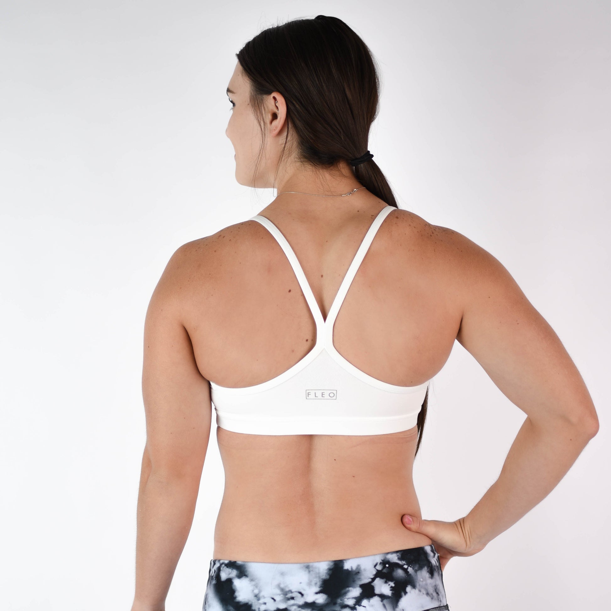 FLEO - Cami Sports Bra - Light Support - Sports Bra - white-cami-4